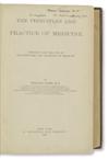 MEDICINE/SCIENCE  OSLER, WILLIAM, Sir. The Principles and Practice of Medicine.  1892